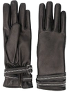 FABIANA FILIPPI STUDDED STRAP LEATHER GLOVES