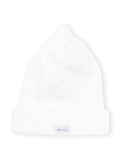 Absorba Babies' Logo Patch Beanie Hat In White