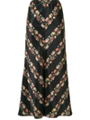 Romance Was Born Forbidden Love Bias-cut Skirt In Black