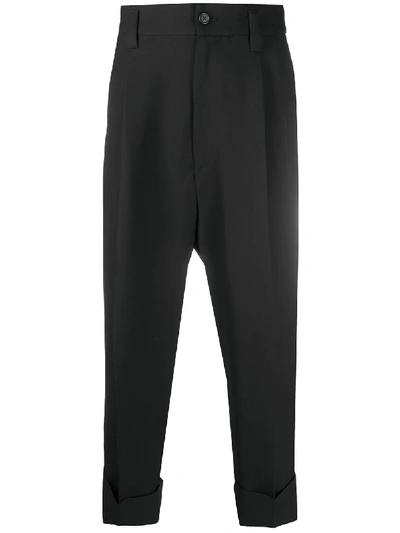 ANN DEMEULEMEESTER CROPPED STRAIGHT-LEG TROUSERS