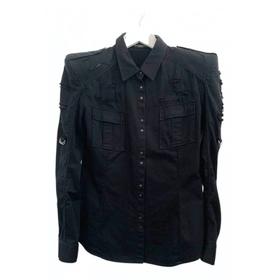 Pre-owned Balmain Black Cotton Tops