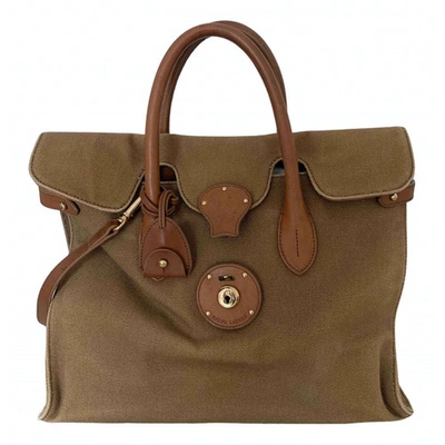Pre-owned Ralph Lauren Khaki Cloth Handbag