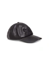 KENZO LEATHER HAT WITH TIGER LOGO,11501594