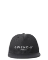GIVENCHY BLACK LOGO CAP,11500696