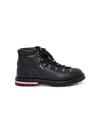 MONCLER LEATHER ANKLE BOOTS WITH TRICOLOR SOLE,4G7050002SEP999
