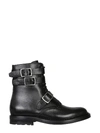 Saint Laurent Buckle-detail 30mm Ceril Ankle Boots In Nero