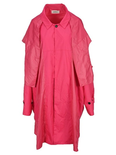 Ambush Pink Oversized Poncho Coat