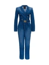 PINKO DOUBLE BREASTED DENIM SUIT,11501786
