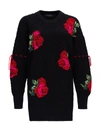 VERSACE WOOL SWEATER WITH ROSES,11501624