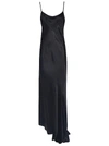 ANN DEMEULEMEESTER ASYMMETRIC HEM LONG DRESS,20022300P161 099