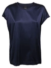 Pinko Silk T-shirt In Blue