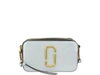Marc Jacobs Softshot 21 Leather Crossbody Bag In Silver