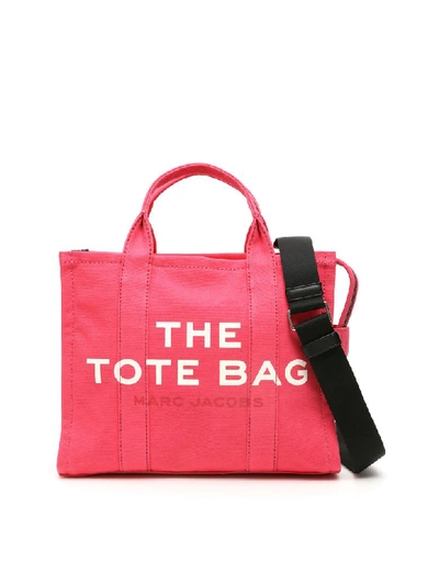 Marc Jacobs The Small Traveler Tote Bag In Pink,fuchsia