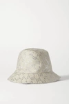 GUCCI Metallic wool-blend jacquard bucket hat