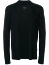 Allsaints Mode Slim Fit Wool Cardigan In Ink Navy