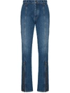 Y/PROJECT HIGH WAIST BUTTONED FLARED JEANS