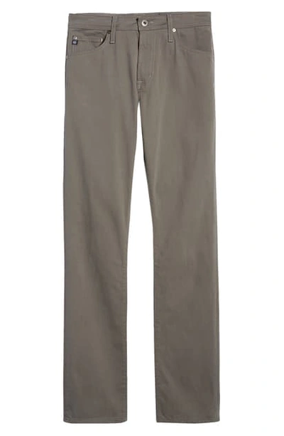 Ag Everett Slim Fit Straight Leg Print Pants In Keen Louring Fog