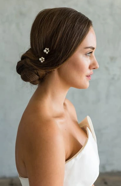 Brides And Hairpins Giada Set Of 2 Hair Pins In Gold