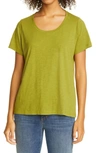 EILEEN FISHER U-NECK T-SHIRT,F0SOJ-T4865M