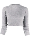 ANDAMANE RIBBED KNIT CROPPED JUMPER