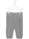 Dolce & Gabbana Kids' Logo Plaque Cotton Joggers In Grey