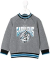 Dolce & Gabbana Logo Print Sweatshirt In Grey