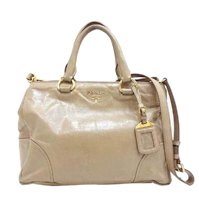 Pre-owned Prada Beige Leather Satchels