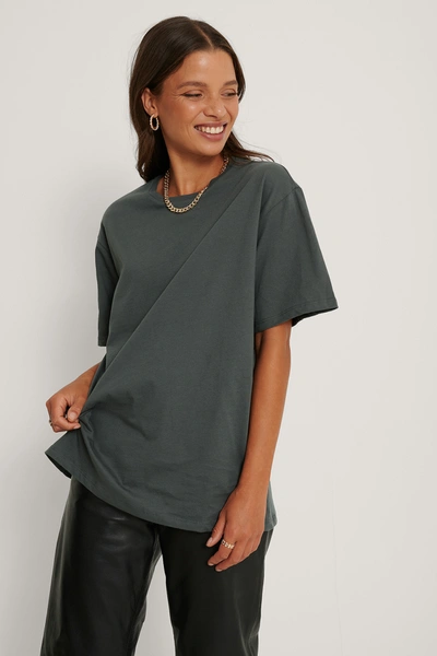 Trendyol Boyfriend T-shirt - Grey In Antracite