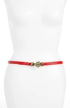 RAINA FITZGERALD LEATHER BELT,RB FITZGERALD