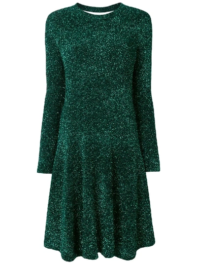 Mm6 Maison Margiela Back Cut Out Dress In Green