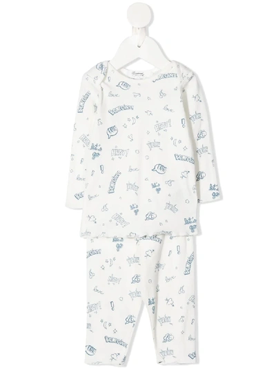 Bonpoint Babies' Hot Balloon Print Tracksuit In White