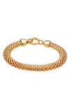 Monica Vinader X Doina Gold Plated Vermeil Silver Wide Chain Bracelet In Yellow Gold