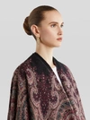 ETRO JACQUARD CAPE WITH PAISLEY PATTERNS
