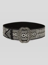 ETRO LEATHER BELT WITH EMBROIDERY