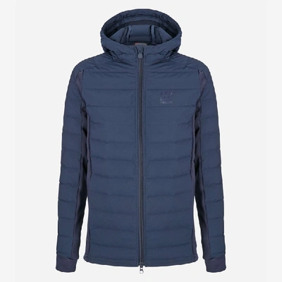 66 North Hooded Down And Fleece Jacket In Navy