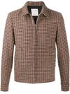 SANDRO CAMILLE HOUNDSTOOTH JACKET