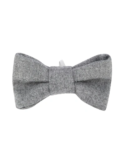 Il Gufo Babies' Plain Bow Tie In Grey