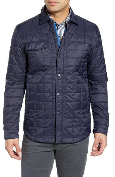 Cutter & Buck Rainier Primaloft® Insulated Shirt Jacket In Dark Navy