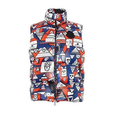 Moncler Genius Balthazar Getty Embree Nylon Down Vest In Multicolor