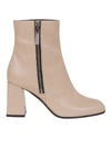 GIUSEPPE ZANOTTI GIUSEPPE ZANOTTI SVEVA 80 ANKLE BOOTS IN BEIGE