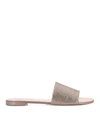 GIUSEPPE ZANOTTI GIUSEPPE ZANOTTI ADELIA CRYSTAL EMBELLISHED SLIDES IN PINK