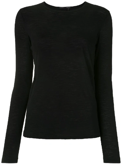 Proenza Schouler Long Sleeve Jersey T-shirt In Black