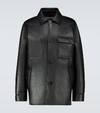 ACNE STUDIOS LOPRIS BOND皮革衬衫式夹克,P00492762