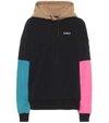 KIRIN COLORBLOCKED COTTON HOODIE,P00490585