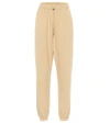 The Frankie Shop Vanessa Cotton-jersey Track Pants In Yellow