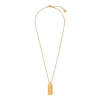 VERSACE 24KT GOLD-PLATED PENDANT NECKLACE,3900838