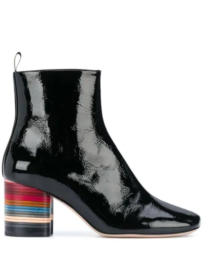 Paul Smith Moss Black Swirl Heel Leather Boots W1s-mos04-epat-79