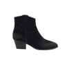 Ash Woman Ankle Boots Dark Brown Size 8 Leather In Black