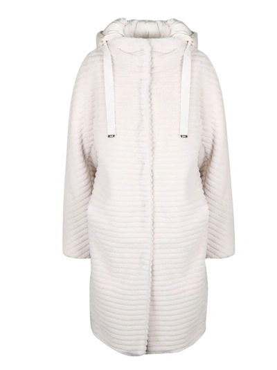 Herno Women's White Polyester Coat