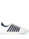 Dsquared2 Low Sole White Denim Sneaker In White